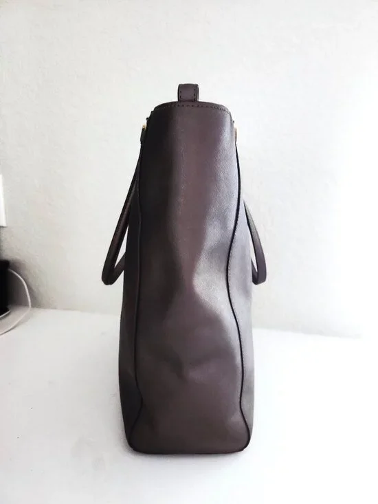 Euc Coach Madison Brown/Bronze Metallic Tote Bag Xl - Picture 8 of 15